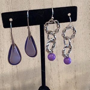 Purple Earrings